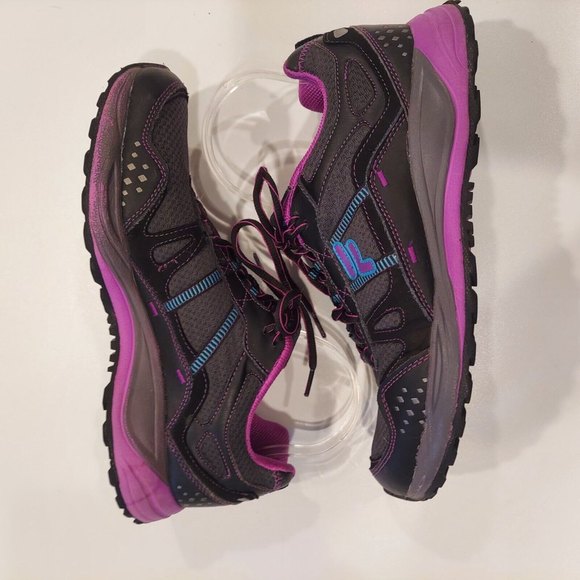Fila Womens Statique 5SH40095-058 Black Pink Blue Running Shoes Sneakers Size 10 - Picture 4 of 11